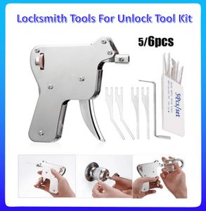 Door Locks Strong Lock Bump Door Opener Gun Repair Tool Kit Key Stainless Steel Picks Locksmith Tools Repair Lock FOR Beginner training 230314