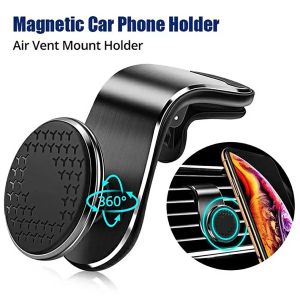 Universal 360 درجة الموقف المغناطيسي الحامل 7glyph الملاحة للهاتف للهاتف iPhone Air Outlet Metal Magnet Dashboard Mount