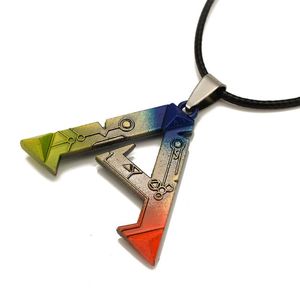 Pendant Necklaces Fashion ARK Survival Evolved Necklace For Men Women Rainbow Letter Metallic Choker Unisex Party Jewerly Gifts