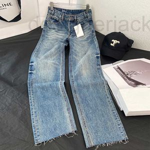 Women's Jeans Designer European Product Triumphal Arch High Waist Slim Straight Leg Female Autumn and Winter AG5K