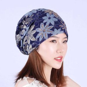 Hijabs Scarves Wraps Bandanas Durag Men's Women's Hijabs Early Spring Hat Childrens Korean Version Sun Flower Lace Headband Hat New Versatile Moon Hat Baotou Hat Tidal