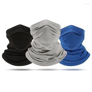 Bandanas solidny kolor sportowy bandana buffy rurka magiczna szalik UV Ochrona przed słońcem kemping