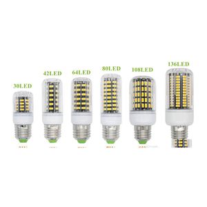 Bulbos de LED de 2016 E27 E26 E14 GU10 G9 B22 Escritório Luz BB Super Bright 5733 SMD 7W/12W/18W/22W/25W/35W 136 LEDS quente/branco via dhs drop dh78t