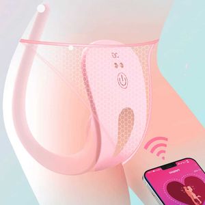 NXY Vibratoren Wireless Bluetooth App Dildo Höschen für Frauen Fernbedienung Klitoralstimulator Analstecker Sex -Vibrationsei 230310