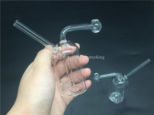 Alta qualidade Viagem Bubbler de tamanho Mini plataforma Mini Burner de óleo barato tubo de água de vidro Mini copo de bongo apanhador de cinzas Bongo Bong