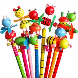 Matite 24Pcs Windmill Animal Doll progetta matite di legno senza piombo atossiche per studenti delle scuole che scrivono premio / HB / disegno 230317