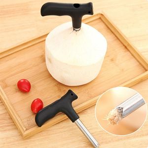 1PC Coconut Opener Rostfritt stål Öppningsborrare Cut Hole Tool Fruit Openers Tools Dåligt knivhål Tool Kök Tillbehör