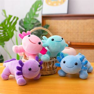 30 cm Novo estilo Brinquedos fofos de salamandra de pelúcia Almofada de abafamento macio Axolotl Doll Birthday Girt Girl Girl Baby LA566