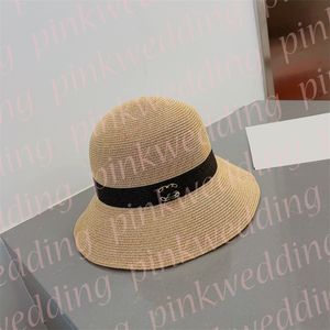 Designer Hat Women Beach Straw Hats Fashion Letter Dome Bucket Hats Summer Outdoor Sun Cap
