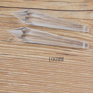 Chandelier Crystal 10pieces/lot Clear Icicle Glass Crystals Lamp Prisms Parts Hanging Pendants Height 100mm(3.937")