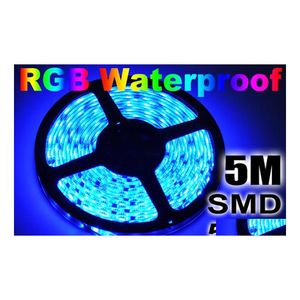 2016 LED Şeritler 500m 100 Rulo Şerit Işığı RGB 5M 5050 SMD 300LED Su geçirmez IP65 Şerit Noel Hediyeleri Damla Teslim Işıkları HOL DHR7A