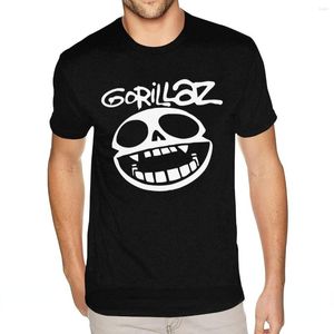 Camiseta Masculina Gorillaz TShirt Masculina Verão Manga Curta Estampada Top Harajuku Anime Engraçado Moda Rua Pano Gráfico Desenho Ropa Hombre