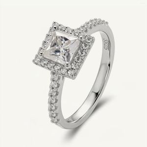 Klaster pierścieni balet klejnot 925 srebrny srebrny 1ct moissanite diamonds kamień ślubny pierścionek zaręczynowy drobna biżuteria hurtowa kropla