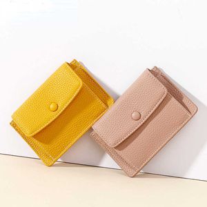 Portfel Envelope Women Card Holders Brand Business Id Karta kredytowa Uchwyt Kobieta Soft Skórzowa Mini Moneta Portfel Purse Panie NEWL230303