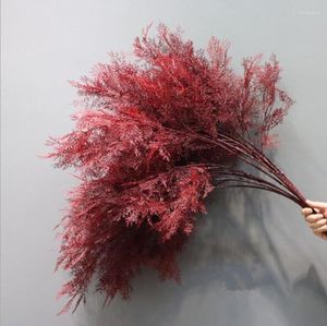 Decorative Flowers Artificial Rime Flower Pine Smog Tree Branch Plastic Grass Garden Home Decoration Fake Plant Leaf Wedding Ceiling