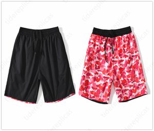 shorts masculinos shorts de designer shorts femininos shorts de natação camuflagem de malha de malha luminosa nadação de ginástica Inaka clássico alfabeto reflexivo de cor patch A2