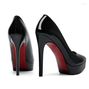 Сандалии сексуальные дамы с тонкими каблуками платформы патентная кожа Кратка супер высокие каблуки женская свадебная вечеринка 12 см 10 см.