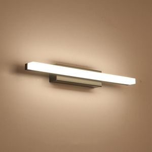Lâmpadas de parede LED 9W Mirror à prova d'água Luz de 400 mm preto/cromo acrílico banheiro banheiro lâmpada bandeira house house el Cafe Bra
