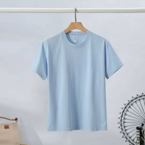 Camiseta masculina verão marca designer topos algodão mercerizado manga curta casual moda qualidade superior o pescoço camisa para homem
