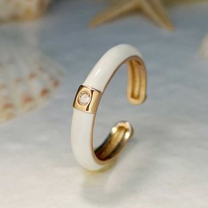 Bandringe, klassische Emaille, tropfendes Öl, verstellbare Öffnung, CZ-Ringe für Frauen, trendiger bunter Zirkon-Fingerring, Hochzeit, Verlobung, Schmuck G230317