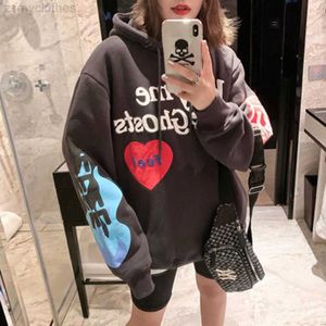 Hoodies For Men Sweatshirts LUCKY ME I SEE GHOSTS Hoodie Sweatshirts Men Women Oversized Hoodies Pullover Unisex Harajuku Tracksui Y2k Clothes Street Style