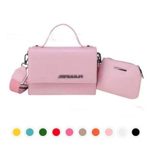 borsa a tracolla da donna borsa di lusso moda ragazza designer shopping bag borse portafoglio borse 12 colori 2 pezzi / set 21-15-8 cm T003