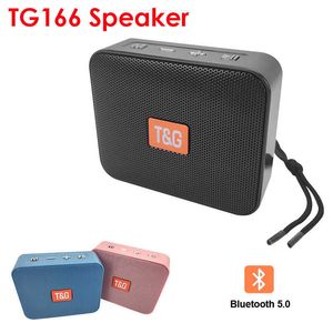 Portable Speakers TG166 Mini Wireless Speaker Subwoofer Bluetoothcompatible Portable Speakers USB 3D Stereo Surround Column Bass Box FM Radio Z0317