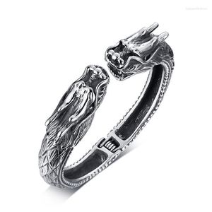 Bangle BC Jewelry Punk Vintage Dragon Leopard Head Head из нержавеющей стали шарм -манжеты браслеты браслеты