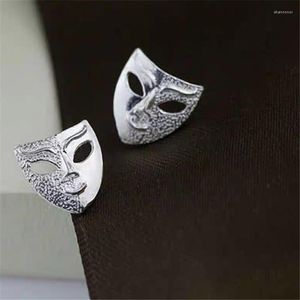 Studörhängen Creative 925 Sterling Silver Personliga manliga och kvinnliga masker för kvinnliga smycken Tillbehör