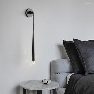 Wall Lamps Black Sconce Nordic Living Room Decoration Accessories Bunk Bed Lights Blue Light Candle Lamp