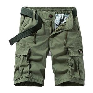 Men's Shorts 2021 Summer Jogger Tactical Cargo Shorts Men Casual Armygreen Men Shorts Brand Clothing Cotton Loose Military Cargo Shorts Men G230316