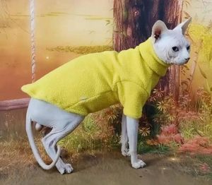 Costumi per gatti Vestiti senza peli Velluto Conton All'interno Morbido e caldo Sphynx Clohtes Devon Cornish Peterbald