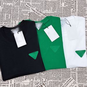 T-Shirt mit Kontrastnähten und Buchstabendruck, 100 % reine Baumwolle, Oberteile für Männer und Frauen, Paar-Tide-Logo