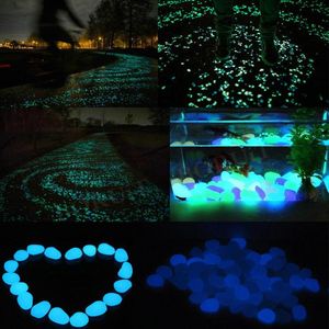 Garden Decorations Glowing Pebbles Colorful Luminous Stones For Aquarium Walkway Yard Indoor Outdoor Decoration Jardim