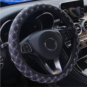 Coperchio ruota dello sterzo in pelle senza l'anello interno universale per gli accessori per auto a forma di sterzo a forma di D/D