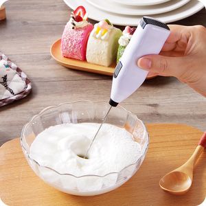 New Mini Stainless Electric Handheld Egg Beater Household Kitchen Steel Coffee Milk Tea Blender Beat up the Cream Stirring