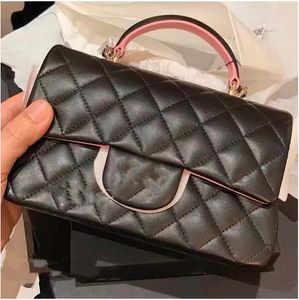 New cc Women Designers Small Squire Bag Handbag Clutch Purse Calf Leather Lady Classic Fashion Crossbody Leather Chain Mini CF 20X11CM