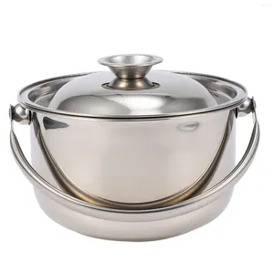 Bowls Cooking Bowl Cerote Cookware Stainless Stock Pot Cauldron Shabu Steel Ceramic Bean