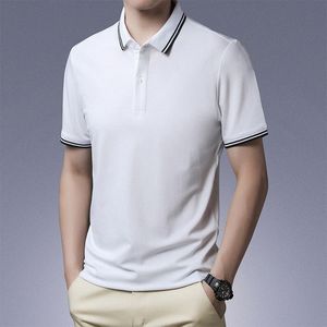 Men stały kolor koszule polo luksusowe Włochy męskie ubrania na krótki rękaw Casual Men Thirt Wiele kolorów Rozmiar M-4xl f6fn#