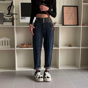 Kvinnors jeans y2k baggy jeans kvinna hög midja streetwear vintage kläder kvinnor byxor kvinnliga kläder koreanska dongdaemun 2023 mode harem l230316