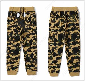 Sports lastbyxor Designer Pants Shark ColorBlock Trousers Sweatpant Sweatpants Jogging Overdimensionerad färgficka tryckt Camo Luminous Sta 635