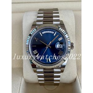 Mens 시계 40mm 기계식 자동 이동 완전 스테인리스 스틸 고품질 Sappire Glass Montre De Luxe Premium Pres