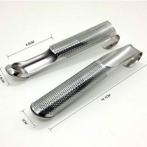 50pcs in acciaio inox tè infusore tubo bastone maglia metallica filtro spezie filtro caffè tè più ripido con gancio dh2000