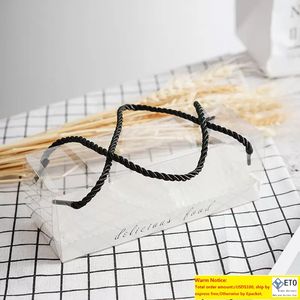 100 Stück klare transparente Verpackungsbox für gebackene Kekse, Geburtstagsgeschenk, Kuchenbox