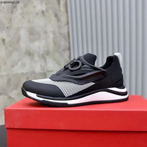 Casual Shoes Luxury Designer Sneaker äkta lädernät Pointed Toe Race Runner utomhus är US38-45 MKJKKK QX11600000019