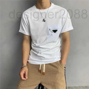 Men's T-Shirts Designer Men Summer Tshirts Tees Fashion Hiphop Mens Tops with Letter Printed and Badge Breathable T-shirts Streetwear M4Y5