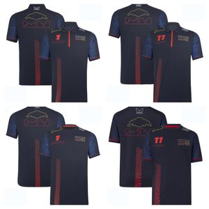 2022F1 shirt T-shirt Racing suit Polo shirt Team Formula One team suit coveralls lapel T-shirt