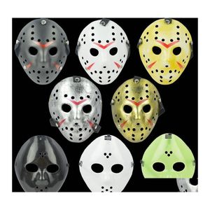 Party Masks Jason vs Black Friday Horror Killer Mask Cosplay Costume Masquerade Hockey Baseball Protection Drop Delivery Home Garden Dh0cy