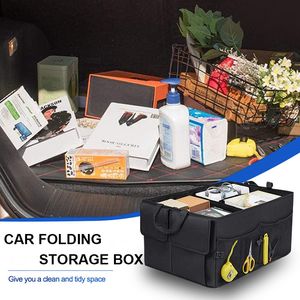 Ny bilstamarrangör Super Strong Hållbar Collapsible Cargo Storage Bag Waterproof Multi-Use Tools Box för Auto Trucks SUV