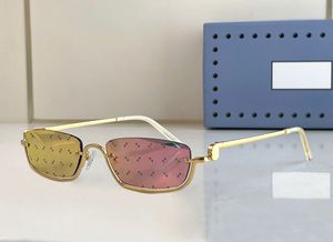 Moda Tasarımcısı 1278 Erkek Kadın Güneş Gözlüğü Eşsiz Küçük Çerçeve Kare Şekil Gözlükleri Açık Mekan Modaya Modaya Modaya Göre Tarz Anti-Ultraviyole Koruma Kutu ile